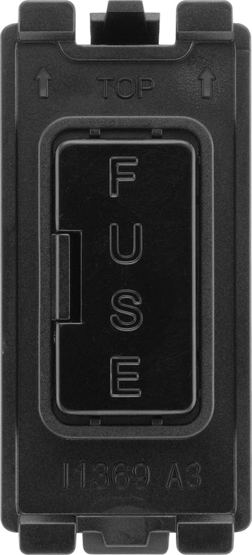 BG RPCDBFUSE Evolve Grid Black 13A Fuse Holder Module