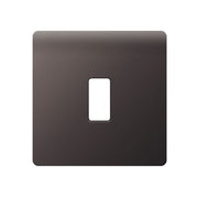 BG Nexus GFBN1 Grid Black Nickel Screwless 1 Gang Front Plate by British General (BG-GFBN1-1)