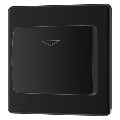 BG Nexus Screwless Matt Black Hotel Key Card Switch FFBKYCSB