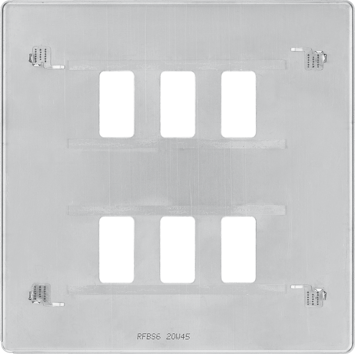  RFBS6 Back - The Grid modular range from British General allows you to build your own module configuration with a variety of combinations and finishes.