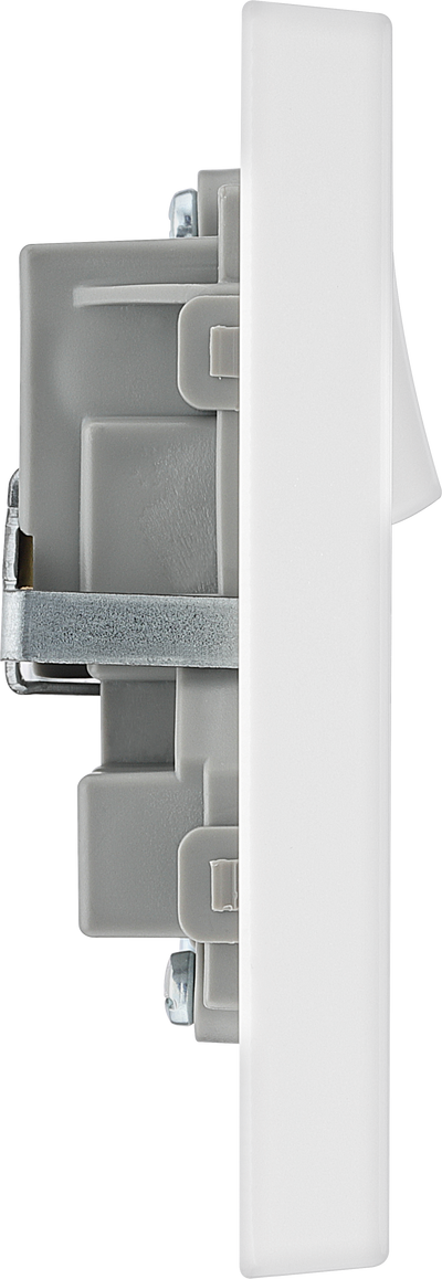 BG 922DP Moulded Square Edge | White | 2 Gang 13A 2 Pole Switched Socket by British General (BG-922DP)