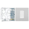 BG Evolve Brushed Steel 1 Gang Secondary Telephone Socket PCDBSBTS1W with 35mm Steel Back Box