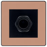 BG Evolve Polished Copper 45A Flex Outlet Euro Module | Black Insert by British General (BG-PCDCPEMS2B+EM45AFO)