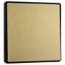 BG Evolve Satin Brass Intermediate 20A Edge to Edge Rocker Light Switch | PCDSB13EB by British General (BG-PCDSB13EB)
