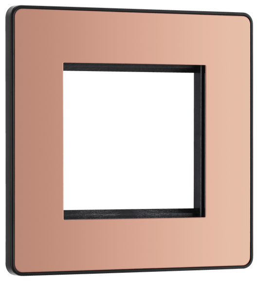 PCDCPEMS2B Front - The Euro Module range from British General combines plates and interchangeable modules so you can configure your own bespoke switches and sockets.