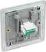 FBSRJ111 Back - This RJ11 telephone socket from British General uses a screw terminal connection and can be used for connecting a single analogue phone line.