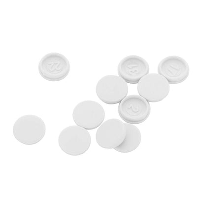 BG 8SC10 Moulded Round Edge | 10 Pack | White | Screw Caps