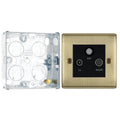 BG Nexus Antique Brass Triplex TV/FM/Sat Socket NAB67 with 25mm Steel Back Box