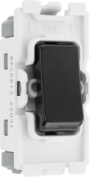BG RPCDB13 Evolve Grid Black 20A 20AX Intermediate 1 Pole Switch Module by British General (BG-RPCDB13-Shopify-SA_1)