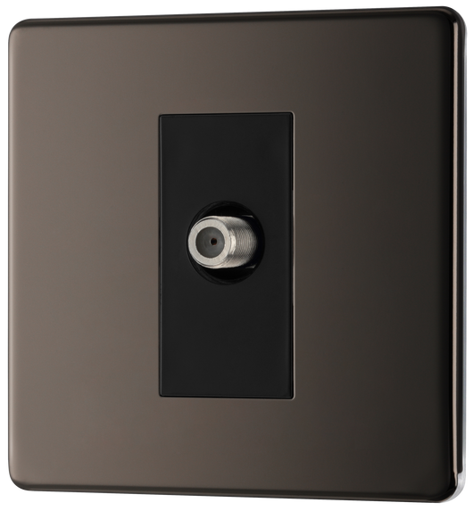 FBN64 Front - This satellite socket from British General can be used to install satellite cables while maintaining maximum signal quality.