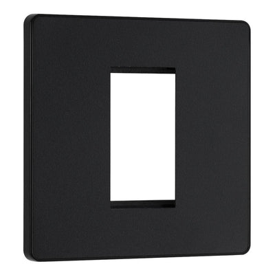 BG Evolve Matt Black 20AX 2 Way Emergency Lighting Test Key Switch - Key Included - Black Insert