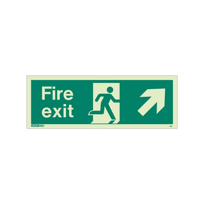 Extinguishers & Equipment: Fire Exit Signs from JALITE 120x340mm - Size T / Arrow Down by Jalite signs (Safelincs-JS437T)