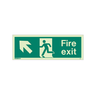 Extinguishers & Equipment: Fire Exit Signs from JALITE 120x340mm - Size T / Arrow Down by Jalite signs (Safelincs-JS437T)