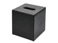Corby Buxton Cube Tissue Box Cover in Black BUSA Bamboo