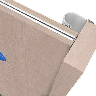 Other Door Hardware: Astro Finger Guardian Front and Rear for Centre Pivot or Butt Hinged Doors Black / Front Devices / 1950mm by Astroflame (ASTRO-AFFGUBLKF)