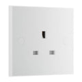BG 923 Moulded Square Edge | White | 1 Gang 13A Unswitched Socket