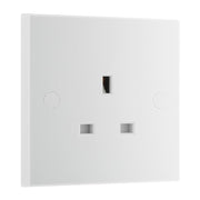 BG 923 Moulded Square Edge | White | 1 Gang 13A Unswitched Socket by British General (BG-923)