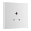 BG 929 Moulded Square Edge | White | 1 Gang 5A Unswitched Round Pin Socket