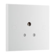 BG 929 Moulded Square Edge | White | 1 Gang 5A Unswitched Round Pin Socket by British General (BG-929)