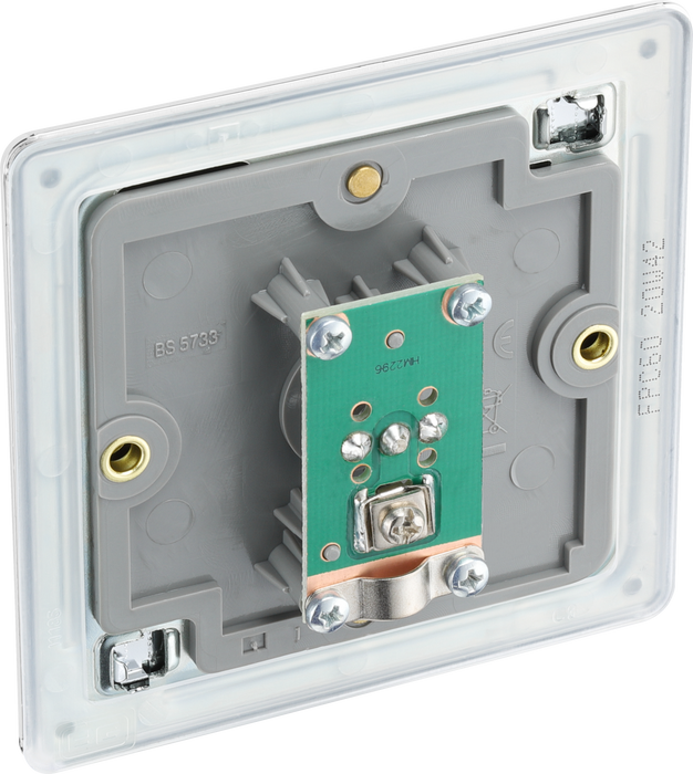  FPC60 Back - This single coaxial socket from British General can be used for TV or FM aerial connections.
