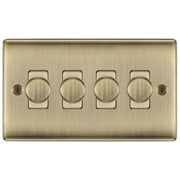 BG Nexus Metal Antique Brass 4G Dimmer Switch NAB84