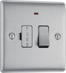 BG NBS52 Nexus Metal Brushed Steel 13A Neon Switched Fused Spur Unit by British General (BG-NBS52-Shopify-SA_1)