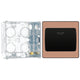 BG Evolve Polished Copper 16A Key Card Switch PCDCPKYCSB with 35mm Steel Back Box