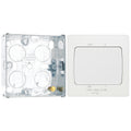 BG Evolve Pearlescent White 10A 3 Pole Fan Isolator PCDCL15W with 25mm Steel Back Box
