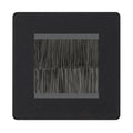 BG Evolve Matt Black Screwless Twin 2 Gang Brush Cable Entry