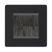 BG Evolve Matt Black Screwless Twin 2 Gang Brush Cable Entry by British General (BG-PCDMBEMS2B+EMFO)