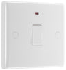 BG 833 Moulded Round Edge | White | 1 Gang 20A 2 Pole Flex Outlet Neon Switch by British General (BG-833)