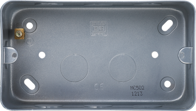 BG MC502 Metal Clad 3 Gang and 4 Gang Grid Surface Mounting Box by British General (BG-MC502)