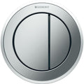 Geberit Type10 Dual Flush Button For Furniture Matt/Gloss Chrome - 116.057.KH.1