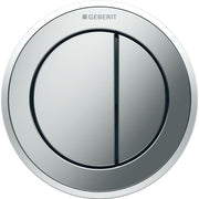 Geberit Type10 Dual Flush Button For Furniture Matt/Gloss Chrome - 116.057.KH.1 by Geberit (Geberit-116.057.KH.1)