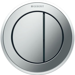 Geberit Type10 Dual Flush Button For Furniture Matt/Gloss Chrome - 116.057.KH.1 by Geberit (Geberit-116.057.KH.1)