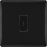 BG Nexus Metal Matt Black 2 Way Single Pole Secret Key Switch NFB12KY by British General (BG-NEXUS-MB-1GANG-2WAY-SP-SECRET-KEY)