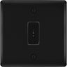 BG Nexus Metal Matt Black 2 Way Single Pole Secret Key Switch NFB12KY by British General (BG-NEXUS-MB-1GANG-2WAY-SP-SECRET-KEY)