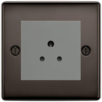 BG Nexus Metal Black Nickel 2A Unswitched Socket NBN28G by British General (BG-NBN28G)