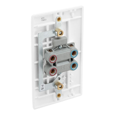 BG 873 Moulded Round Edge | White | 2 Gang 45A 2 Pole Cooker Switch