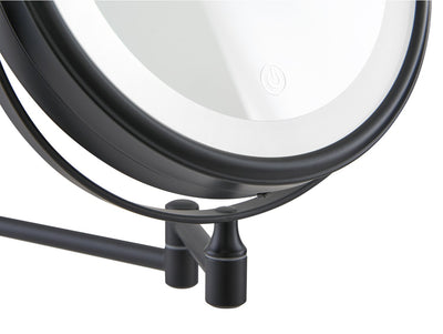 Corby Winchester Illuminated Wall Mounted Mirror in Black by Corby of Windsor (Corby-26831)