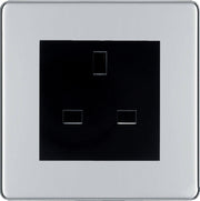 BG Nexus Screwless Polished Chrome 13A Unswitched Socket FPCUSSB by British General (BG-FPCUSSB)