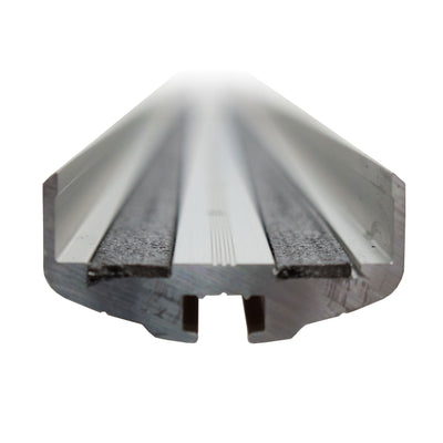 Intumescent Fire Rated Door Edge Guard - Satin Anodised Aluminium