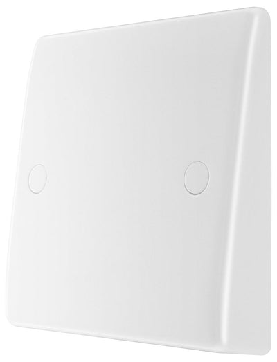 BG 858 Moulded Round Edge | White | 20A Bottom Entry Flex Outlet by British General (BG-858)