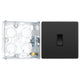 BG Evolve Black Chrome 1 Gang 20A 16AX Intermediate Light Switch PCDBC13B with 25mm Steel Back Box