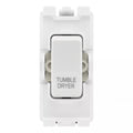 BG RRTDW White 20A DP Appliance Grid Switch Labelled Tumble Dryer