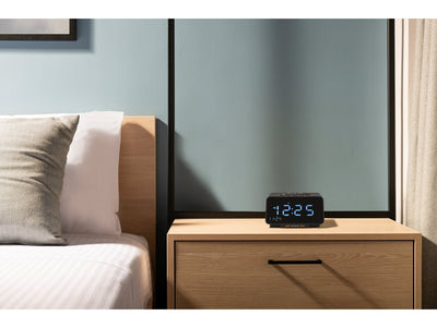 Corby Regent Alarm Clock in Black - UK Plug by Corby of Windsor (Corby-26689)