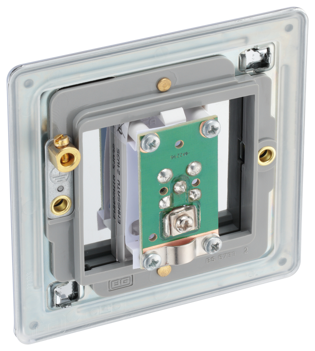 FPC64 Back - This satellite socket from British General can be used to install satellite cables while maintaining maximum signal quality.