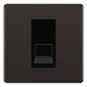 BG Screwless Black Nickel Single RJ11 Telephone Socket FBNRJ111 - Black Insert by British General (BG-FBNRJ111B)
