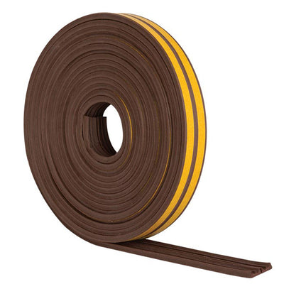 124978: E Profile Door/Glazing Seal Brown / 5 metres by Astroflame (Astro-ADESB/5)