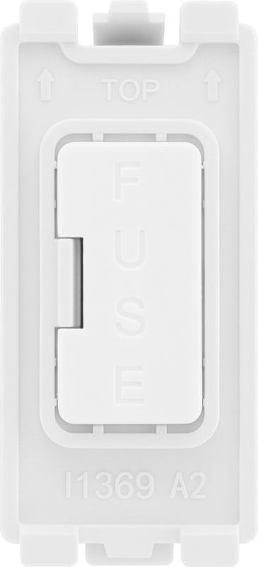 BG RPCDWFUSE Evolve Grid White 13A Fuse Holder Module